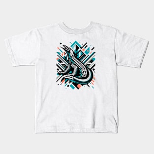 Abstract Animal Komodo Dragon 1 Kids T-Shirt